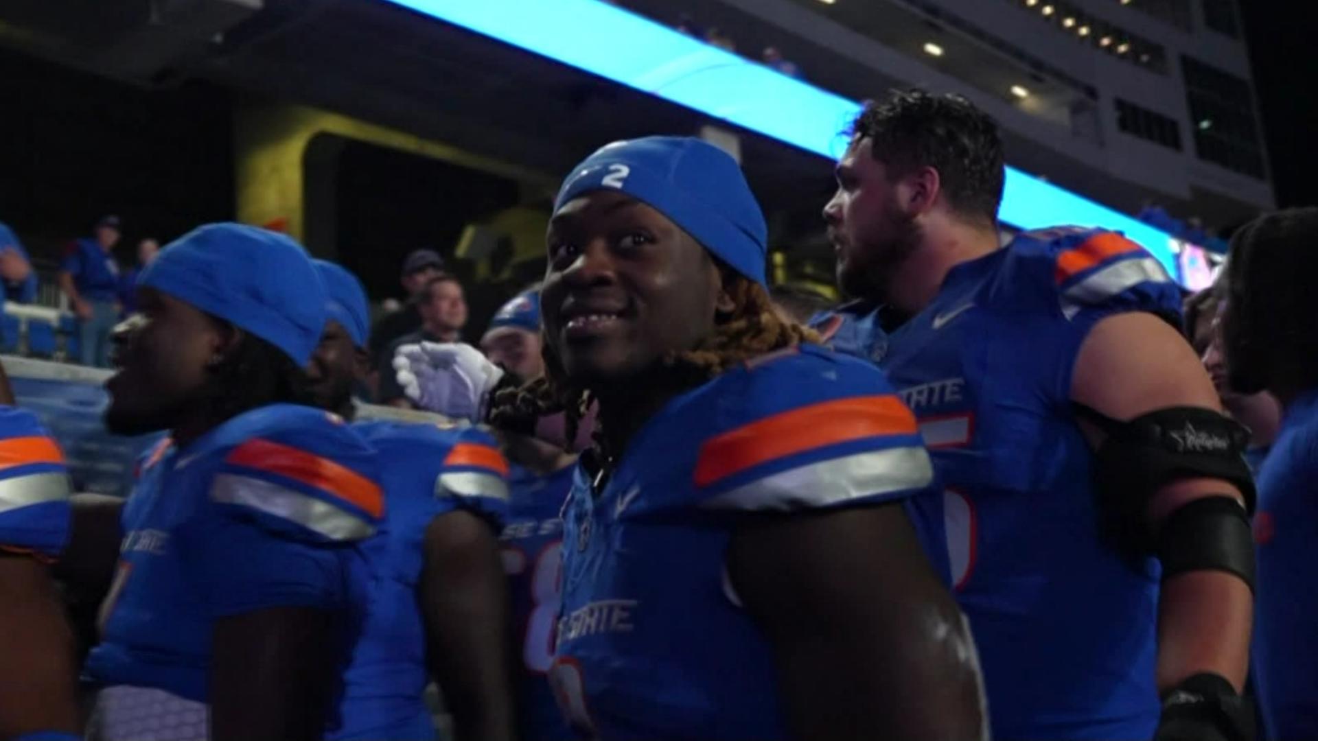 Boise State hosted a Zoom press conference for Jeanty to accommodate all his media requests. When asked about himself, he attempted to deflect praise elsewhere.