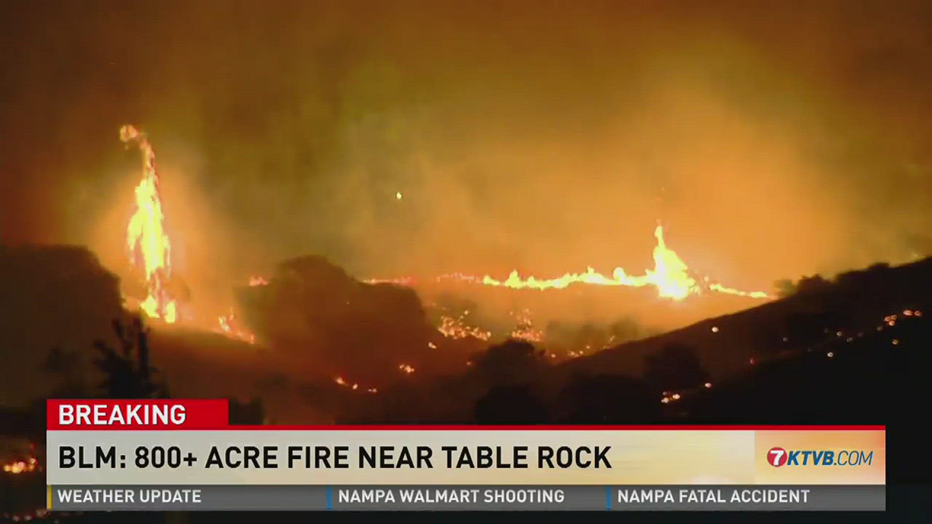 Witness who described start of Table Rock Fire live on TV cited