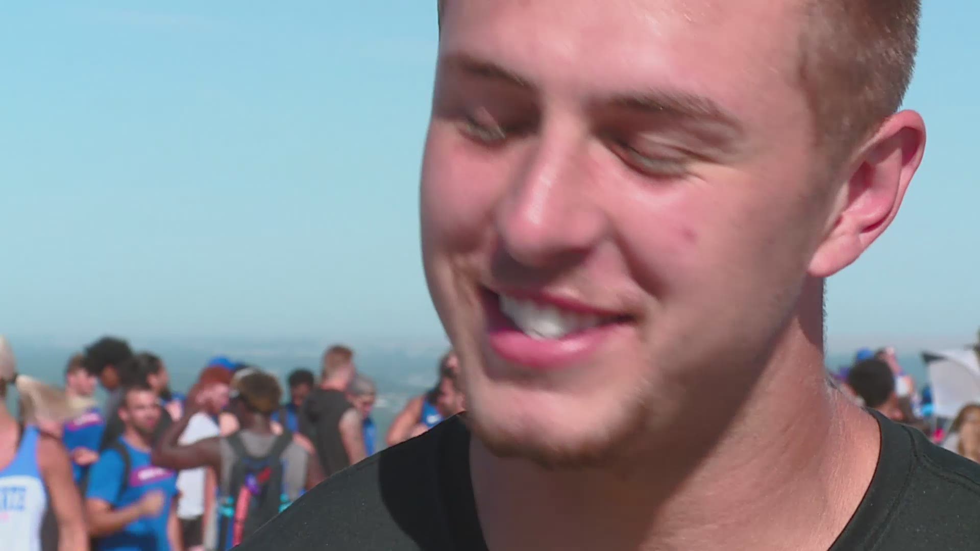 After reaching the top of Table Rock, which sits nearly 2,000 feet above Boise, senior Garrett Collingham reflected on what comes next now that fall camp is officially over.