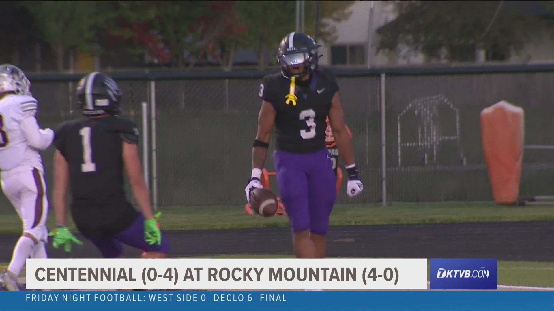 No. 1 Rocky Mountain (5-0) remains unbeaten after securing a 56-10 win in Friday's 6A SIC showdown with Centennial (0-5).