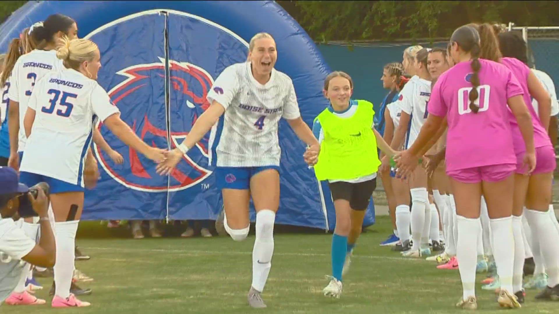 Morgan Padour and Desiree Foster found the back of the net in Boise State's win over the Vikings to open the season. The Broncos host Idaho State at 7 p.m. Friday.