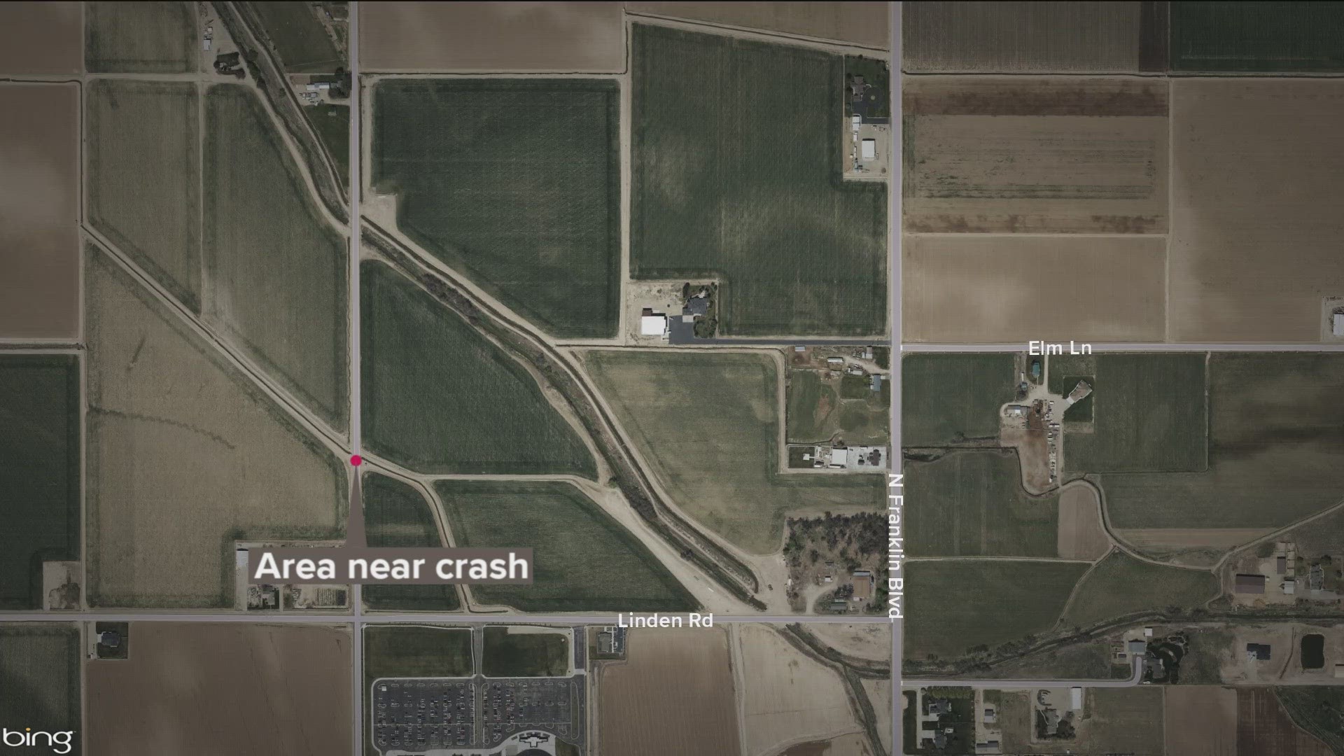 Police said the man drove off the right shoulder of Madison Road and crashed into a canal. He died at the scene of the crash Wednesday morning.