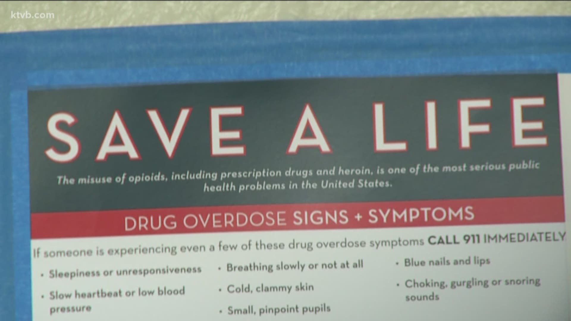 Local agencies are partnering up to visibly educate the public about what to do when it comes to a drug overdose.