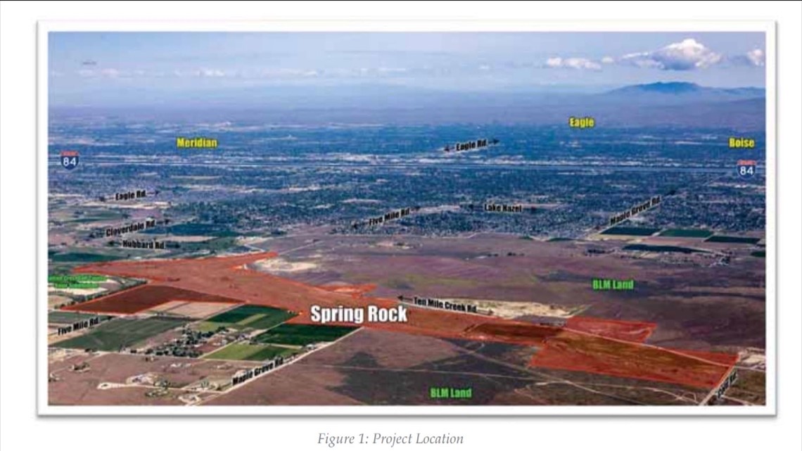 Planned Spring Rock development could be constructed near Kuna