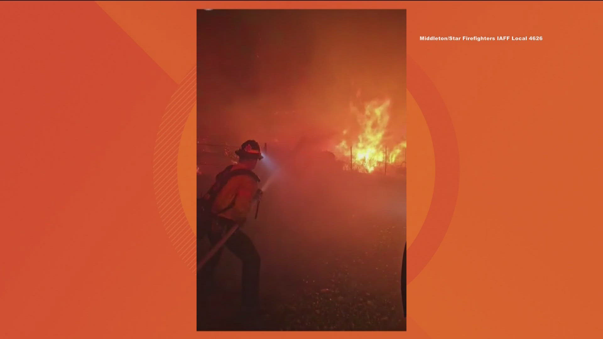 Several local agencies worked the fire, and no injuries were reported. 