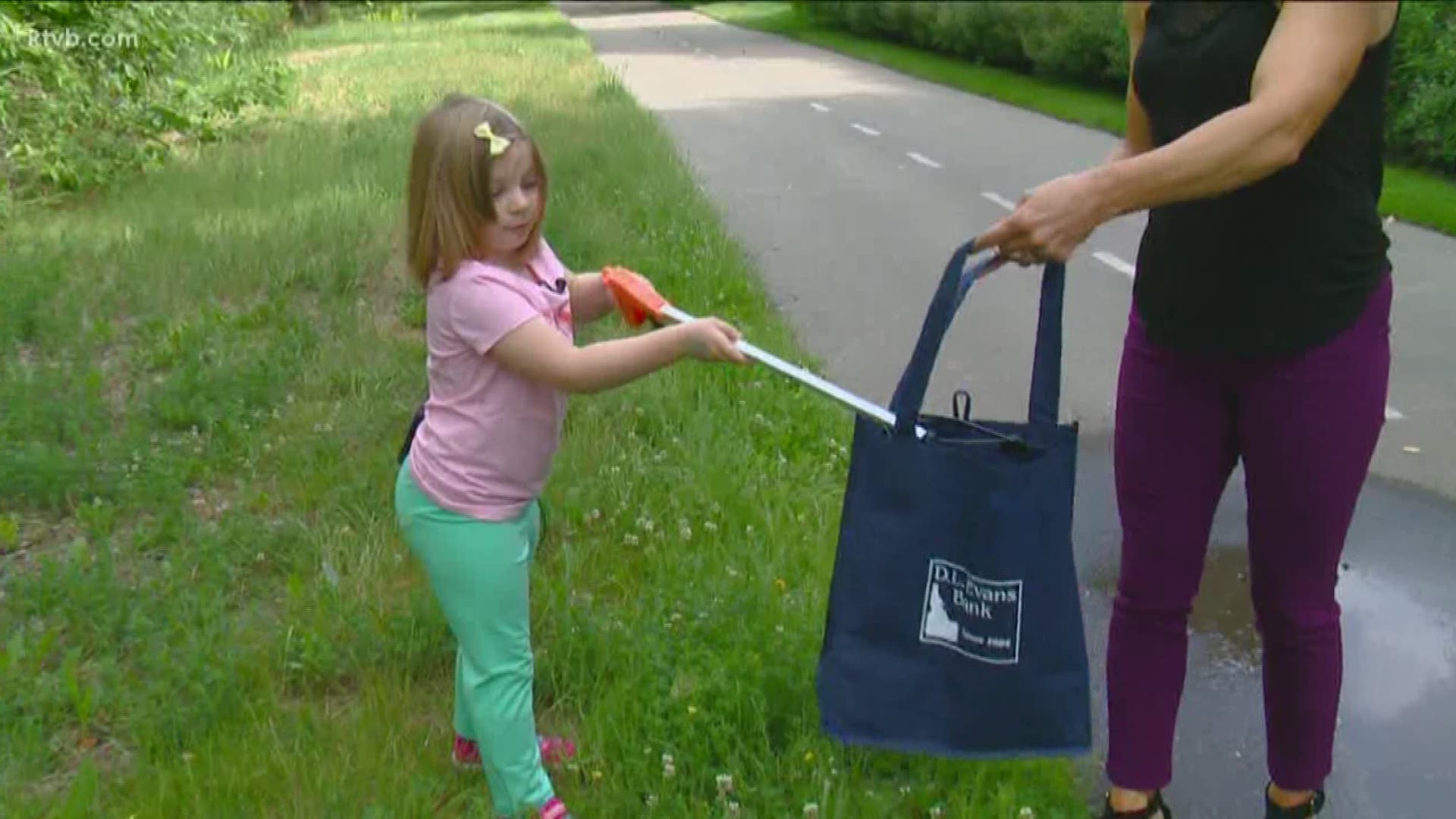 5-year-old London Winner is doing her part to beautify Boise.