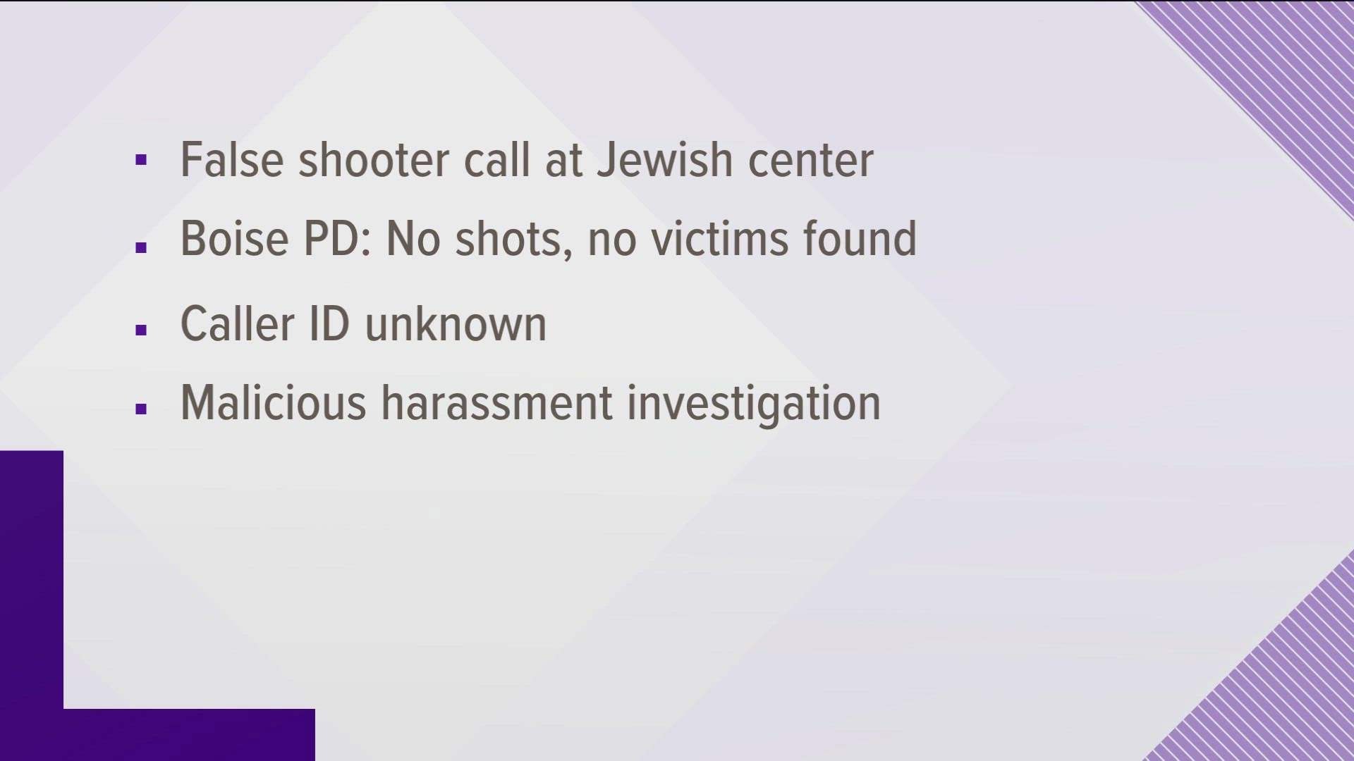 Boise Police investigate false active shooter report at Jewish Center ...