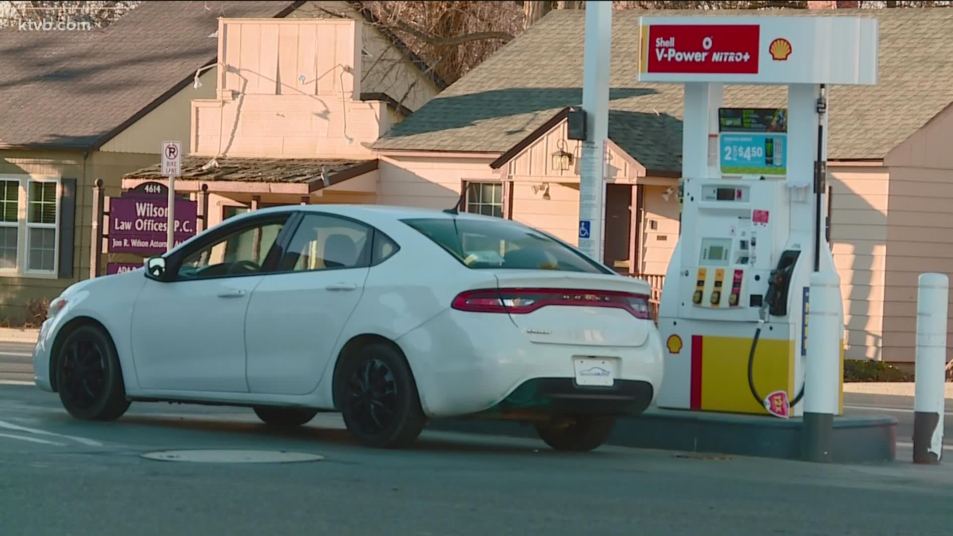 The Gem State record was set Tuesday. The cost of gas in Idaho averaged $2.96 a year ago, which is 84 cents lower than Thursday's price of $4.36, according to AAA.