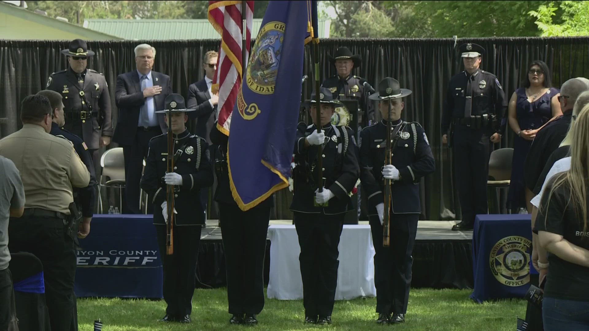 The 11th annual Canyon County Law Enforcement Memorial Ceremony on Friday honored and remembered 76 Idaho officers who have died in the line of duty.