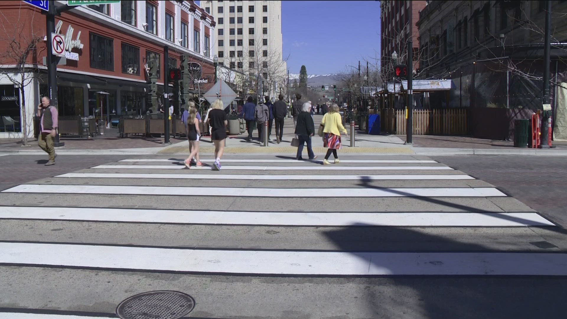 City leaders celebrated the improvements making it easier to walk around one of the busiest streets in the city of trees.