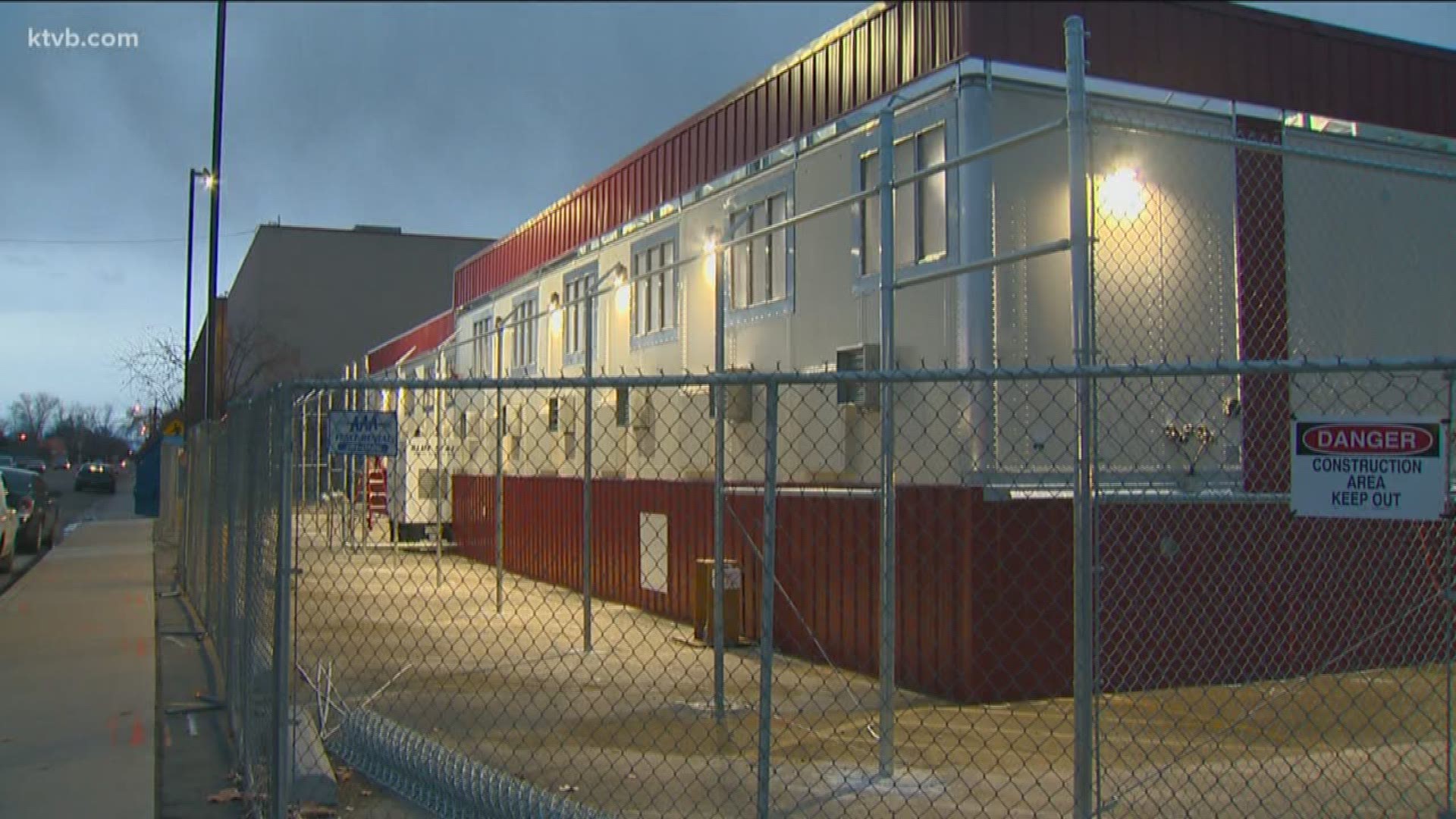 The new pod is a temporary facility for female inmates that officials hope will ease chronic overcrowding in the jail.