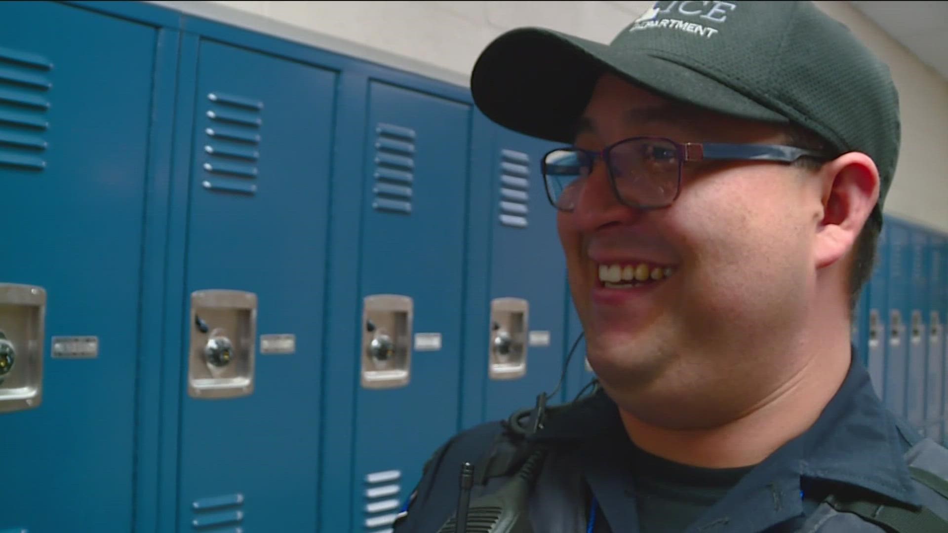 School resource officer Eric Resendez is now known as 'The Dancing SRO' in Caldwell. He says it was a great way to connect with the students.
