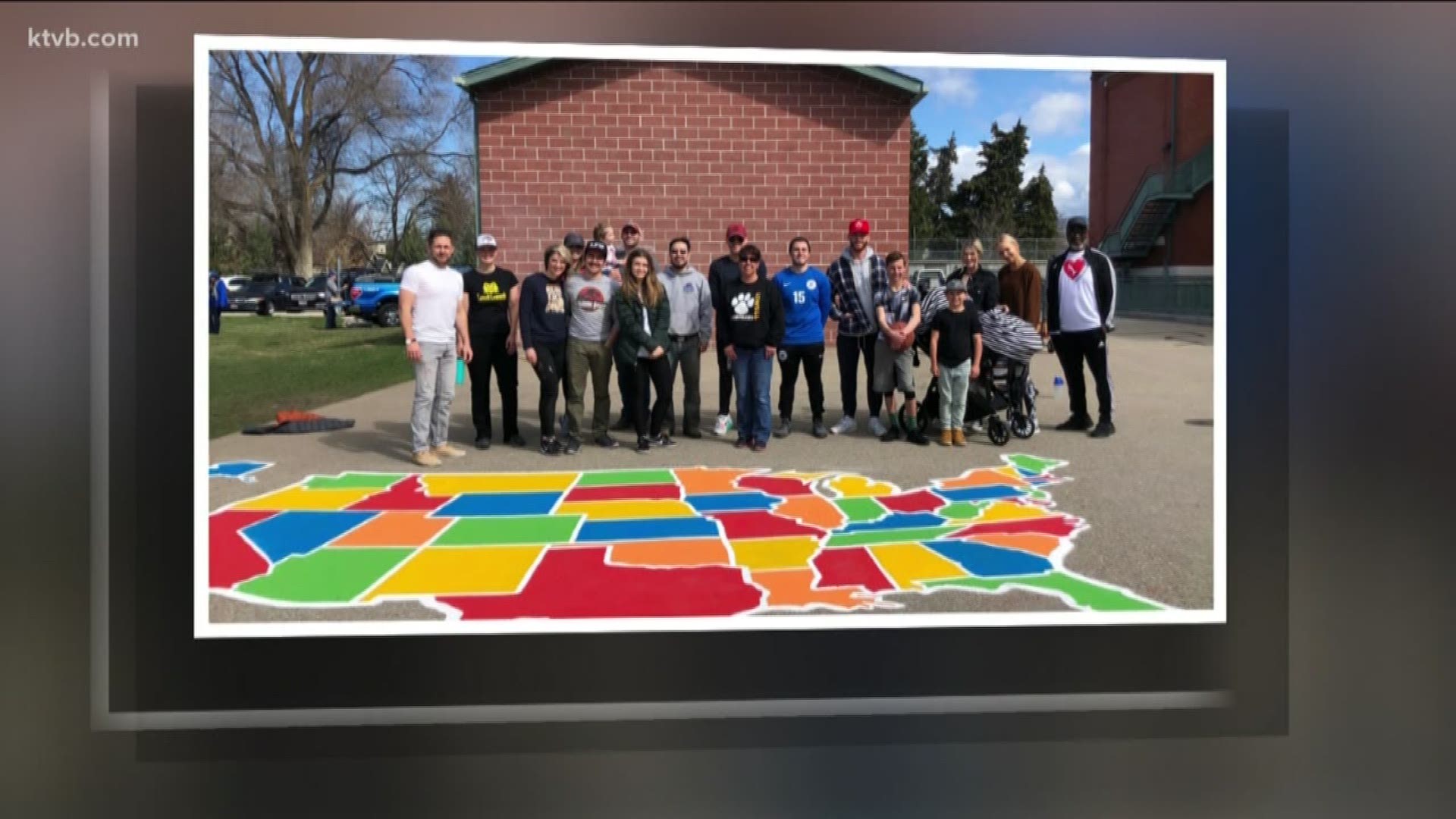 Volunteers started the event by painting US maps at some schools around the Treasure Valley and held beautification and garden projects.