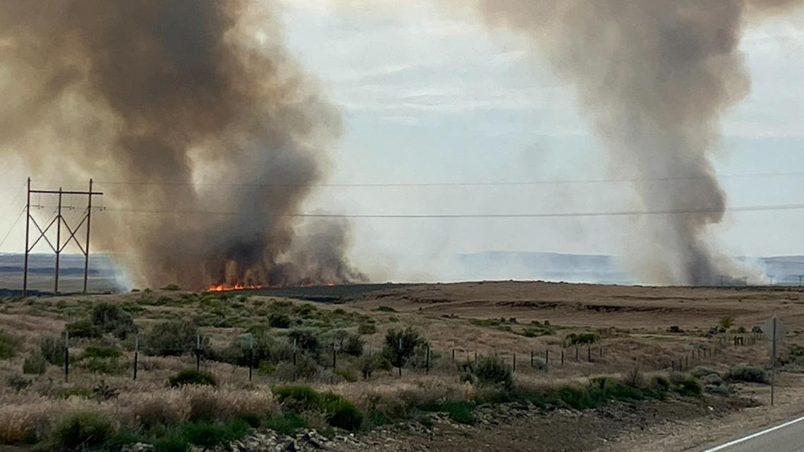 Fire surpasses 1,500 acres near Swan Falls Road southeast of Melba
