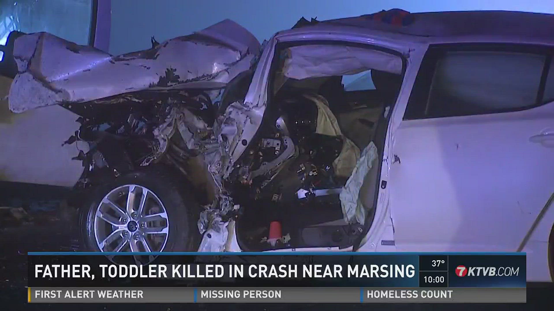 Headon crash near Marsing kills father, toddler