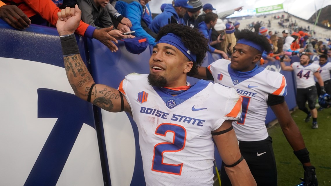 Former Boise State wide receiver Khalil Shakir with Buffalo Bills