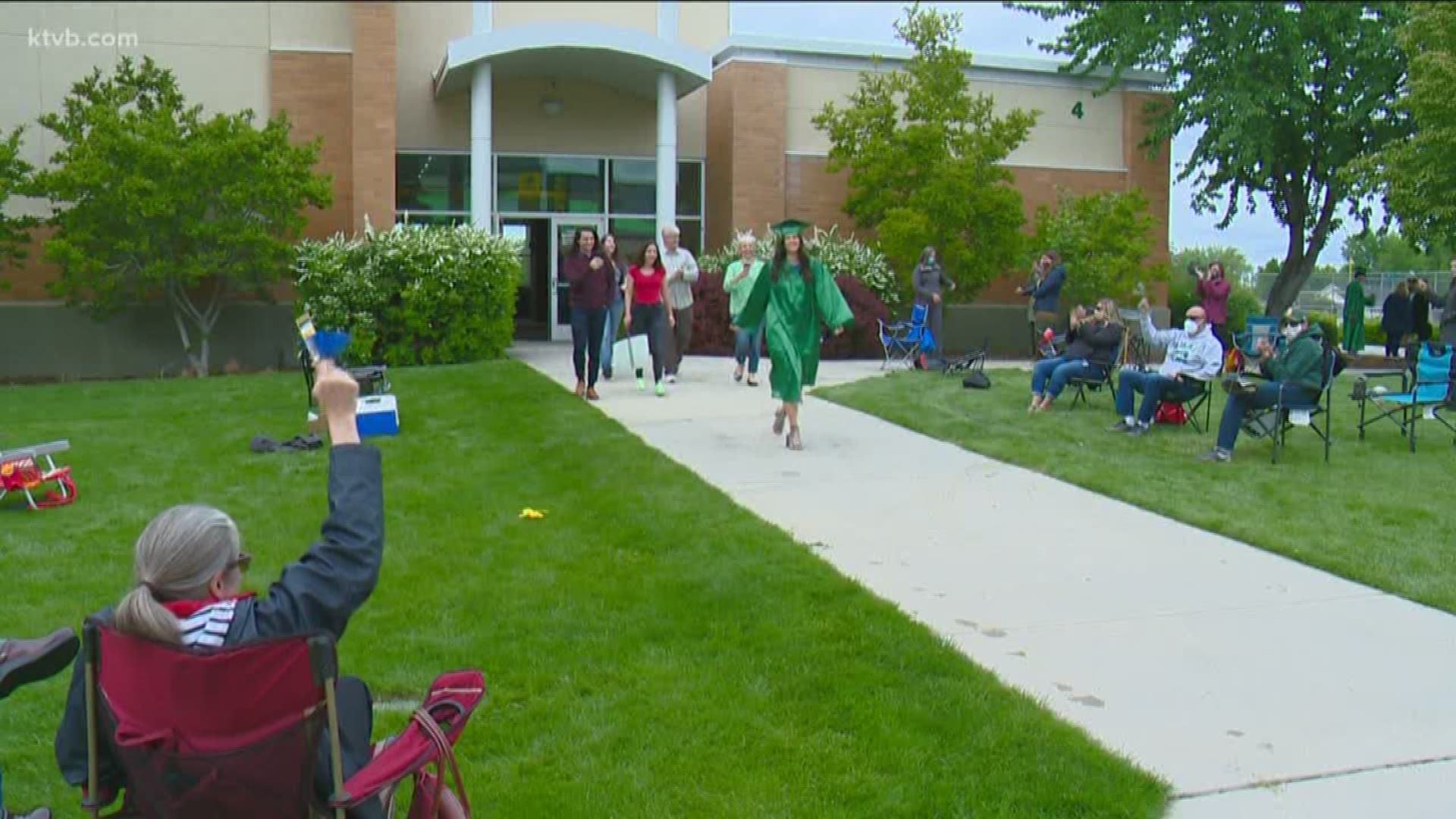 Many schools in the Boise School District have celebrated the Class of 2020 in some unconventional, yet creative ways.