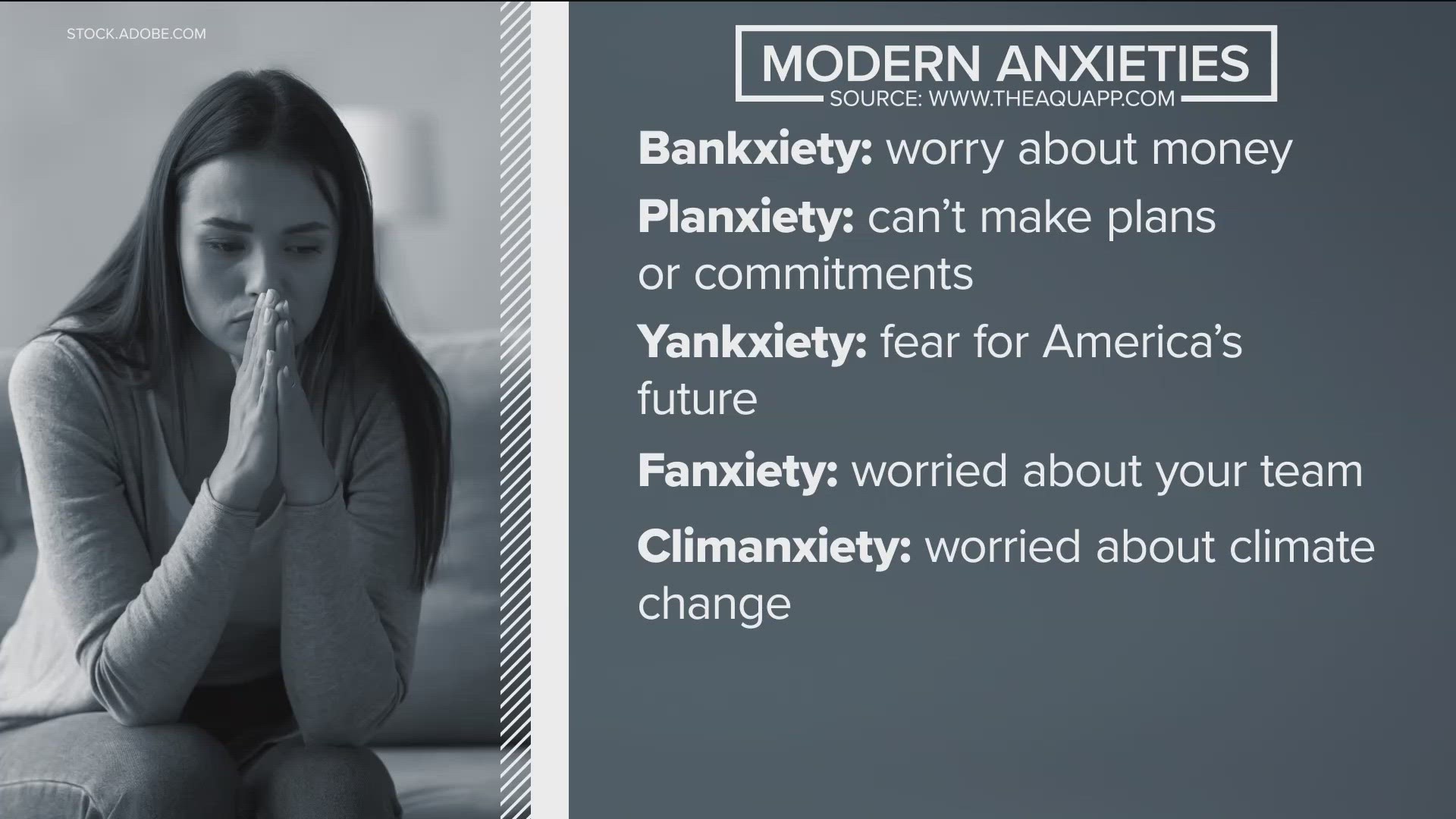 Modern anxieties known as ‘bankxiety,’ the fear of inflation or ‘phonexiety,’ the stress of being without a phone, may sound silly but are real feelings.