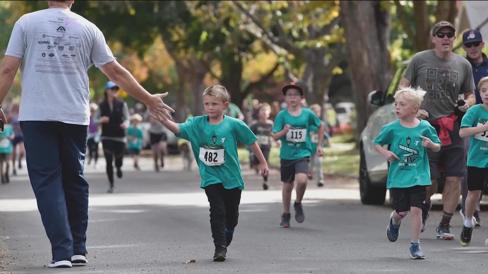 The YMCA of the Treasure Valley hosted its annual YMCA Harrison Classic Kids Run, Sunday at 3 p.m., on Harrison Boulevard in Boise.