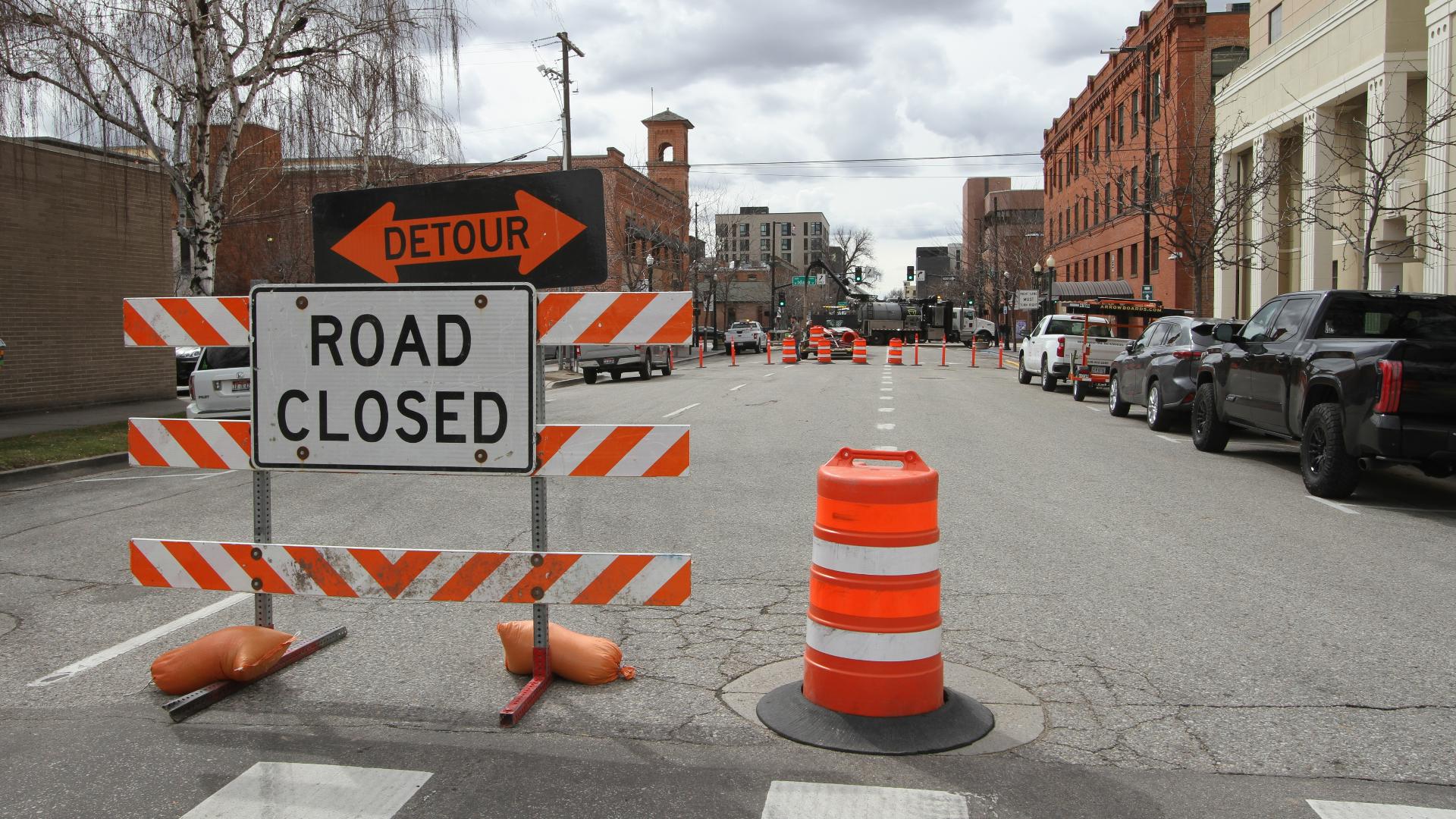 Crews expect to finish repairs to the geothermal line Thursday. However, 6th Street will be closed between Idaho and Bannock through Monday, March 17.