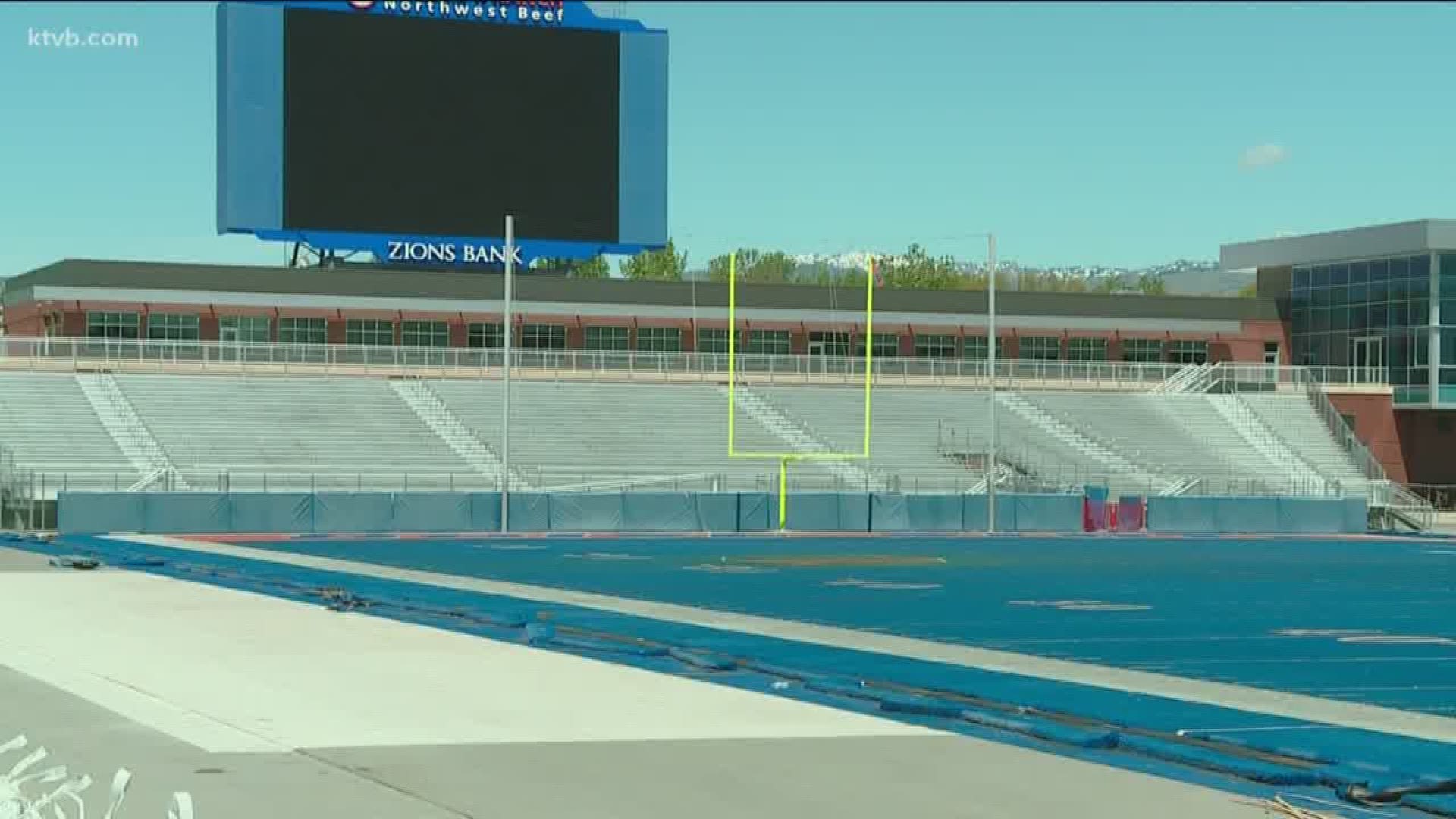 Previously, the university stated that they would not be selling any pieces of the old turf, unlike the last time the blue turf was replaced in 2010.