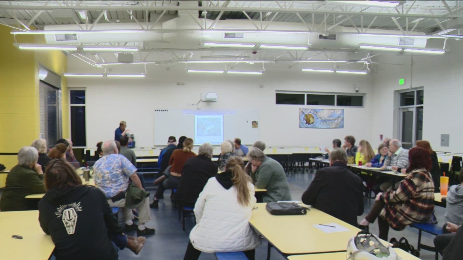 A group of neighbors concerned about the impacts of a proposed development on the Boise Bench gathered Wednesday night to share their thoughts on the project.