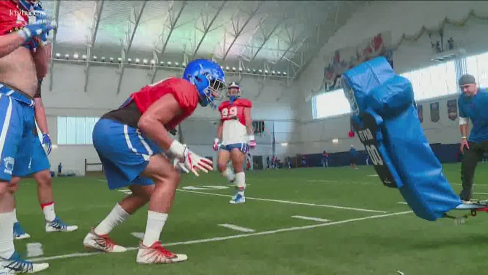 Will Hall talks with Boise State defensive line coach Spencer Danielson about the challenge ahead.