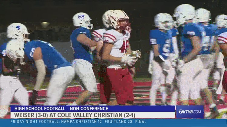 Highlights: Weiser remains unbeaten in shoutout win over Cole Valley Christian