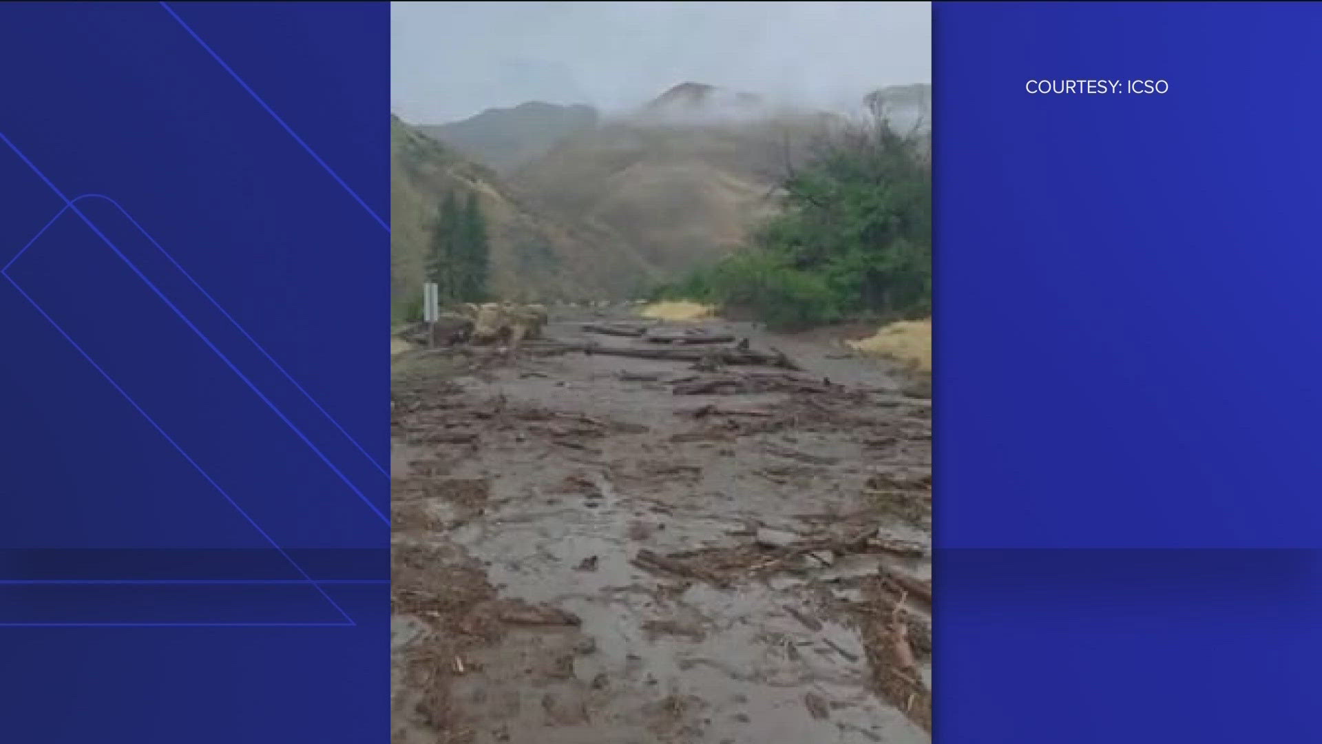 Highway 95 now has one lane open with a pilot car.