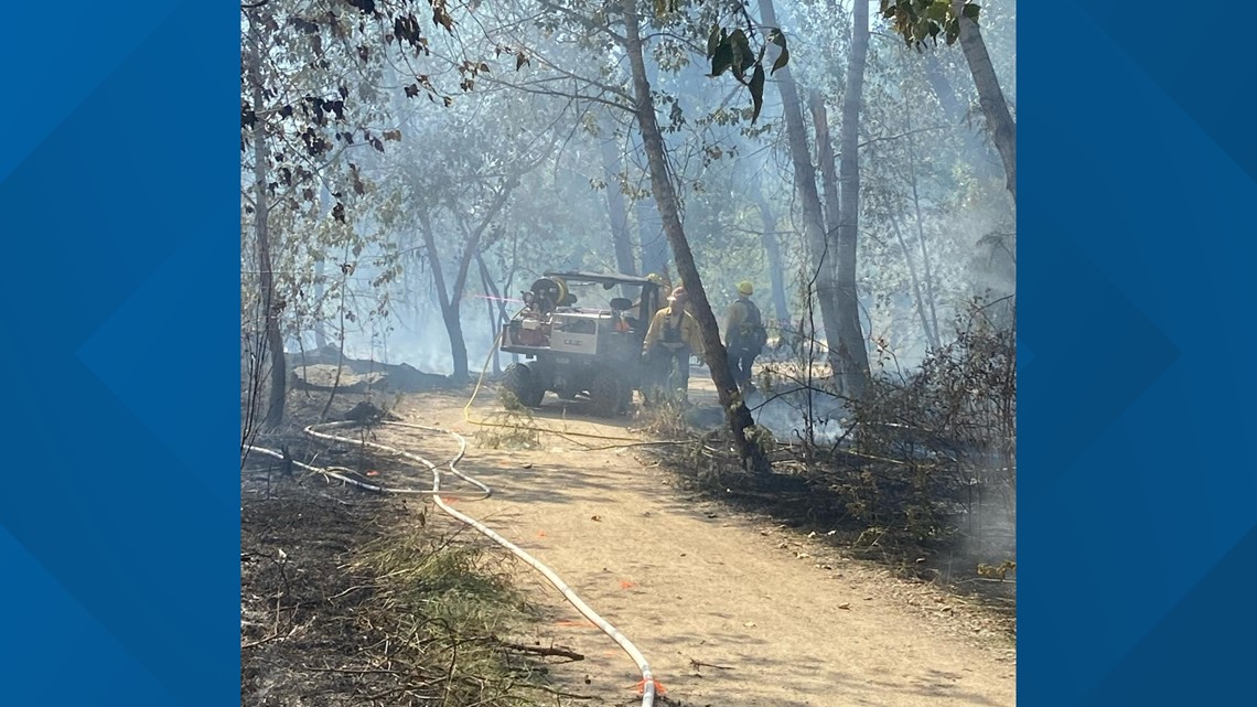 Fire on Boise Greenbelt burns 2 acres | ktvb.com