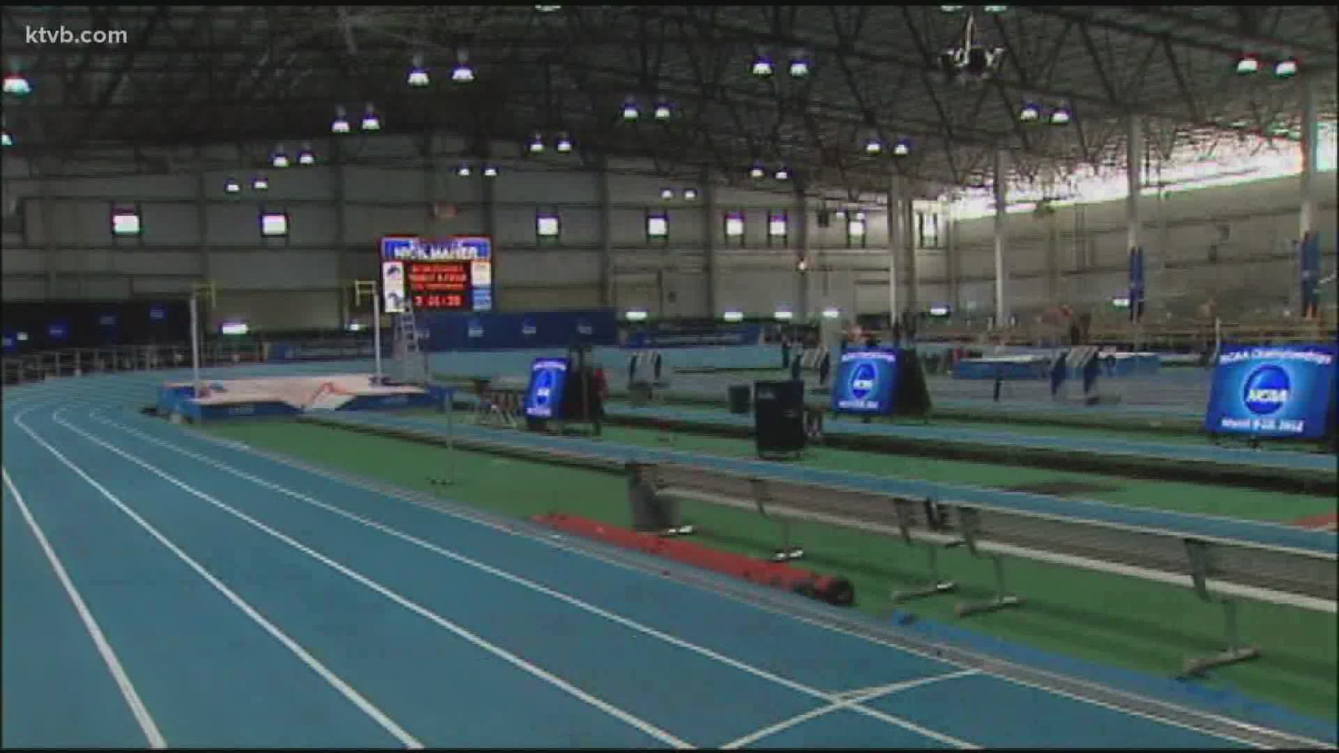 The group, led by Olympic gold medalist Stacy Dragila, is trying to start the process by acquiring the Jackson Indoor Track from Boise State University.