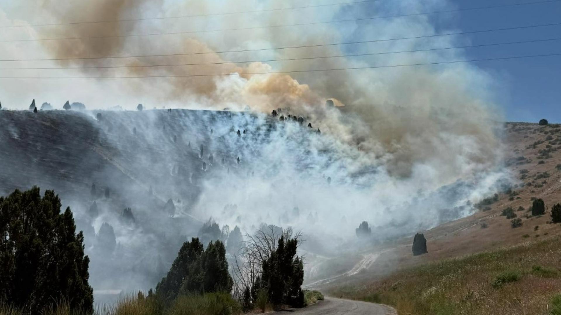 Pocatello Fire ordered an evacuation on North Lincoln Street due to a wildfire near West Clark Trailhead.