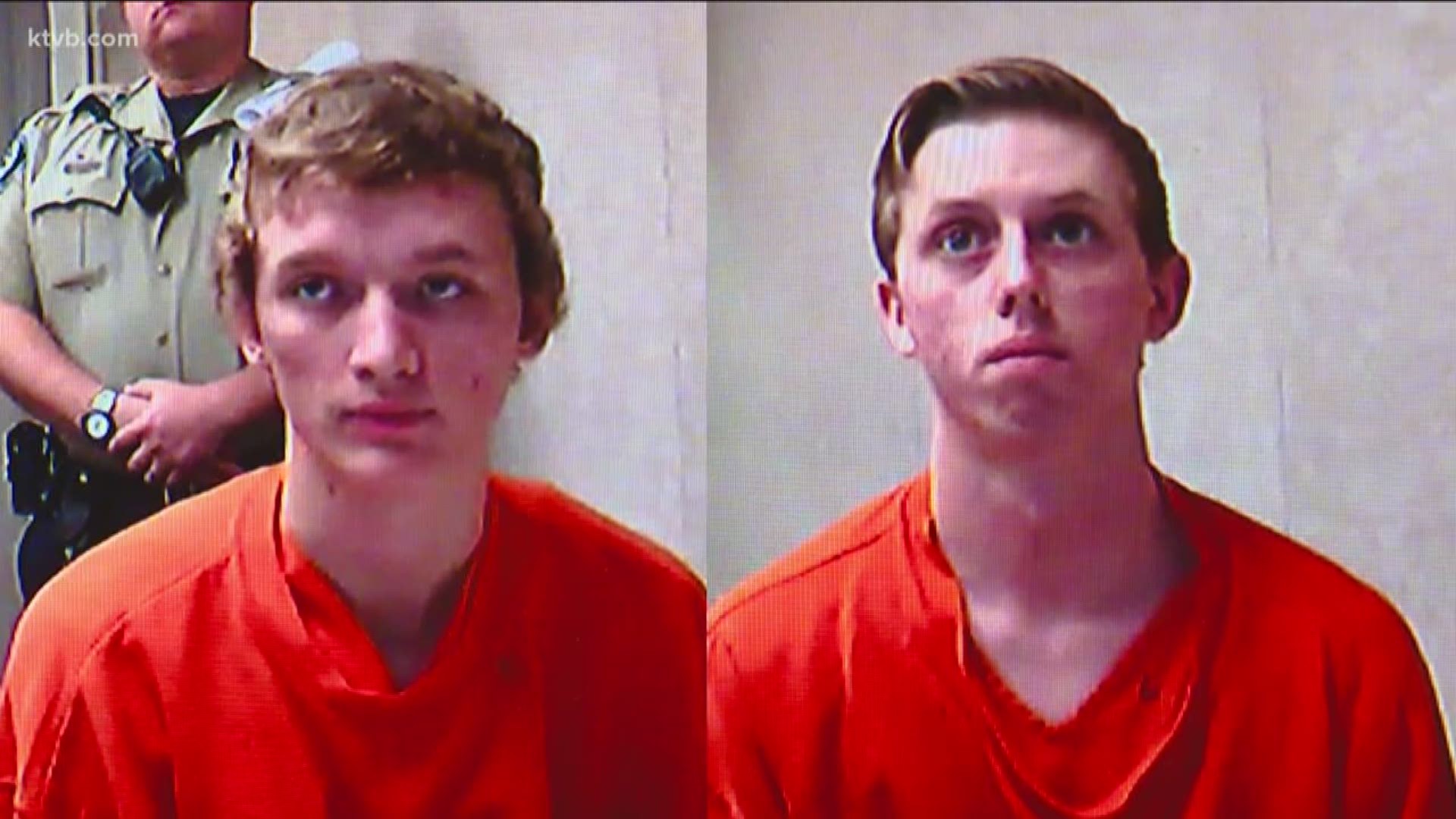 Two men accused of robbing and beating a 17-year-old appeared in court Thursday.