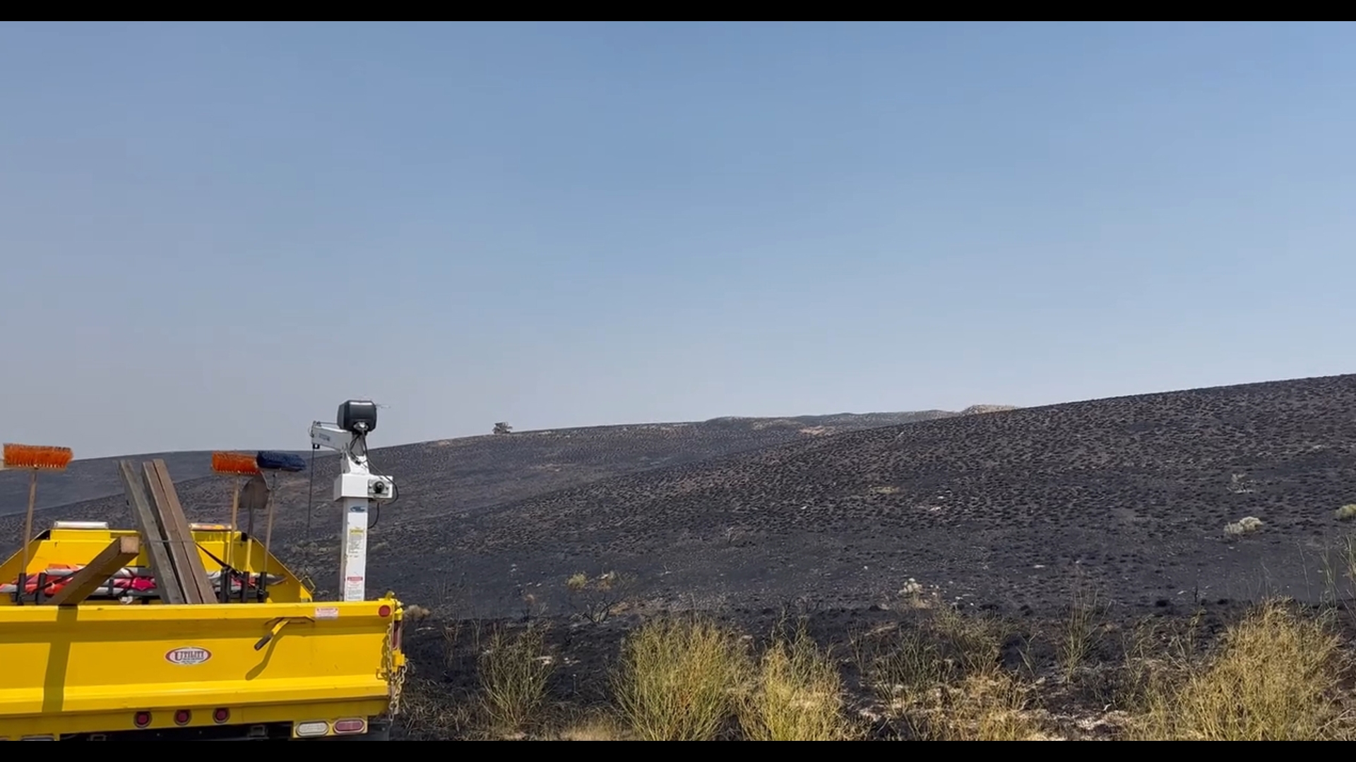 The fire broke out on Friday, July 12, and closed US-95 in both directions, as the fire was on both sides of the highway.