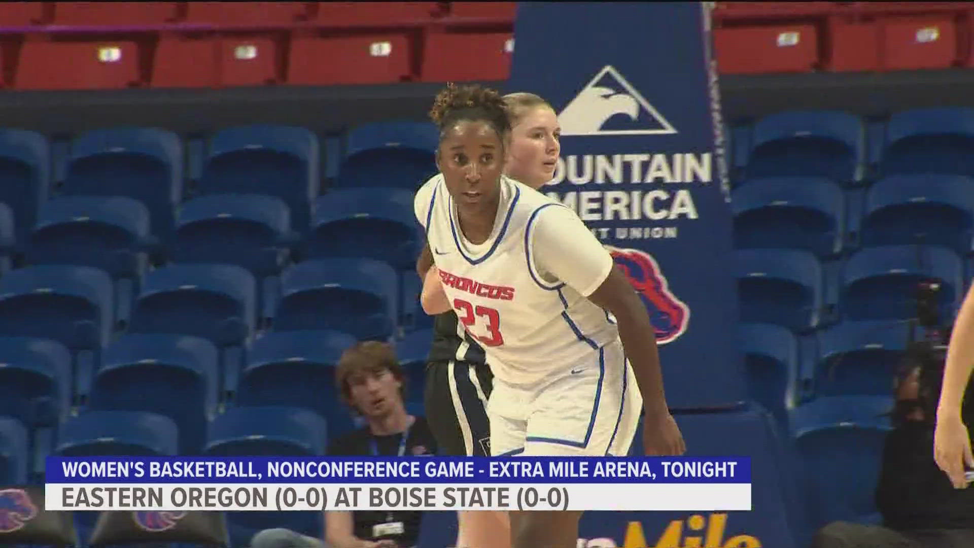 Boise State women's basketball rolled to a 87-57 win over Eastern Oregon to open the regular season Monday night. 13 different Broncos scored in the victory.