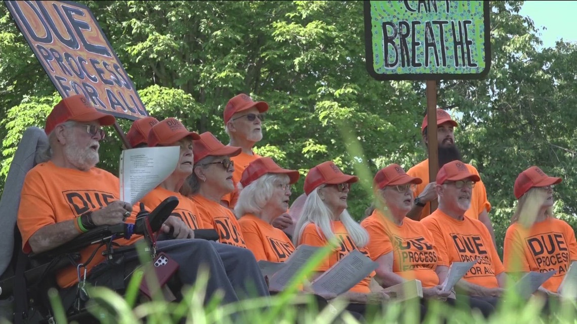 Art meets activism as Boise group performs for justice, until 'justice is served'