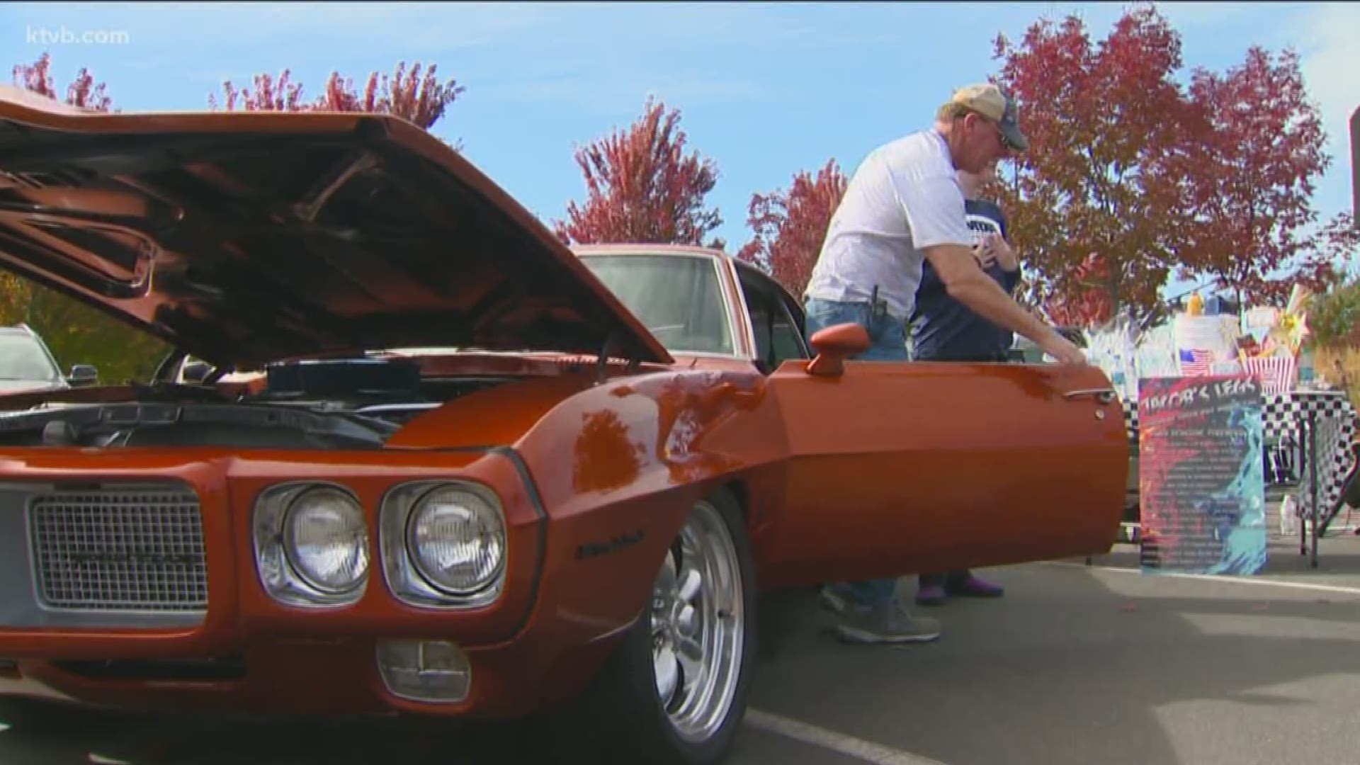 The car, named Jacob's Leg Muscular Dystrophy Muscle Car, was a six-year project for Dan Carrier and his son, Josh.