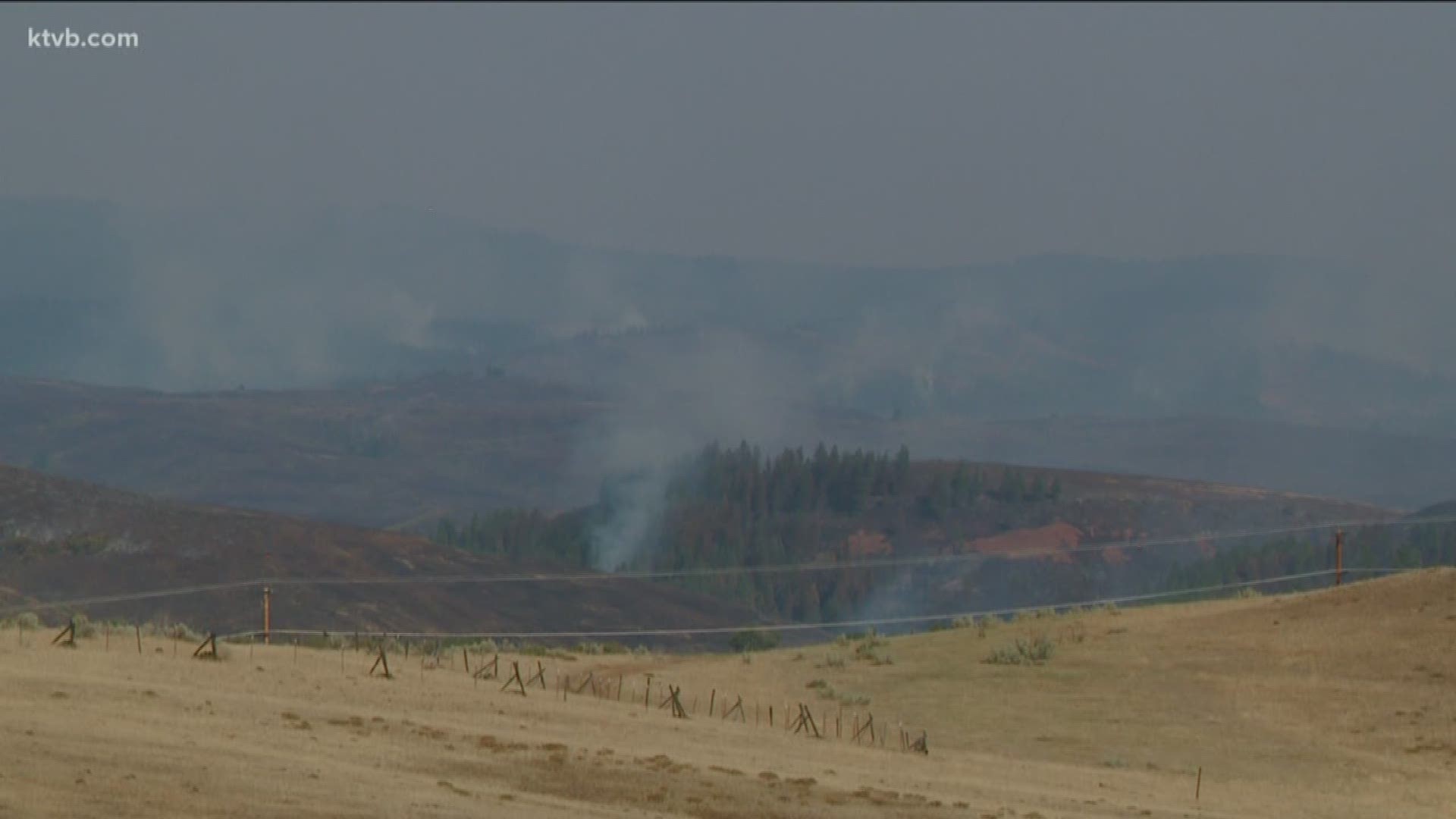 Fire crews are trying to get the upper hand as they battle two fires along Highway 95 in Adams County.