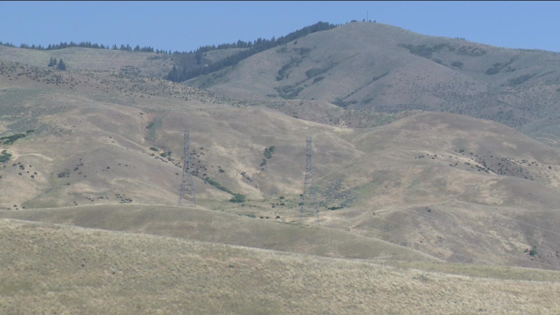 The acquired property is north of Barber Valley, overlooking Table Rock and downtown Boise, and connects other parcels of public land.