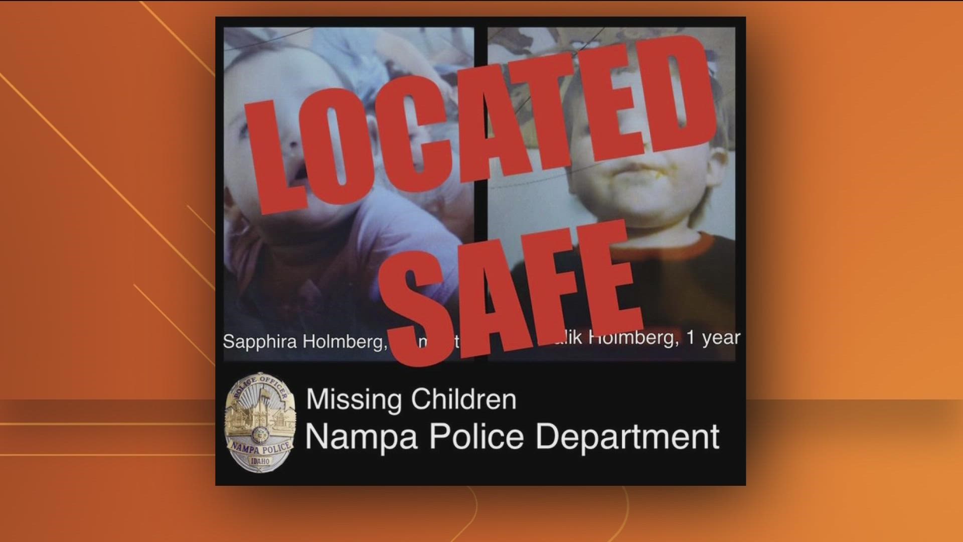 About three hours after the alert went out, Nampa Police said the children have been located and are now safe.