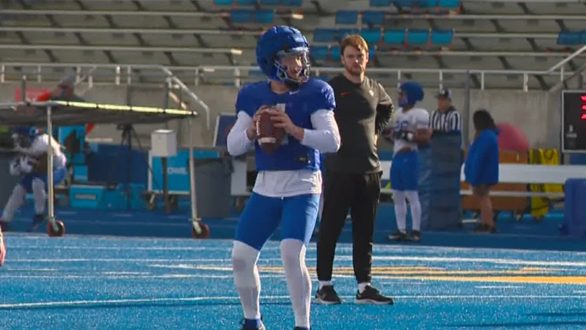 Madsen has been a backup and a starter, dealt with injuries and seen a new offensive coordinator each year at Boise State. He keeps competing through each change.