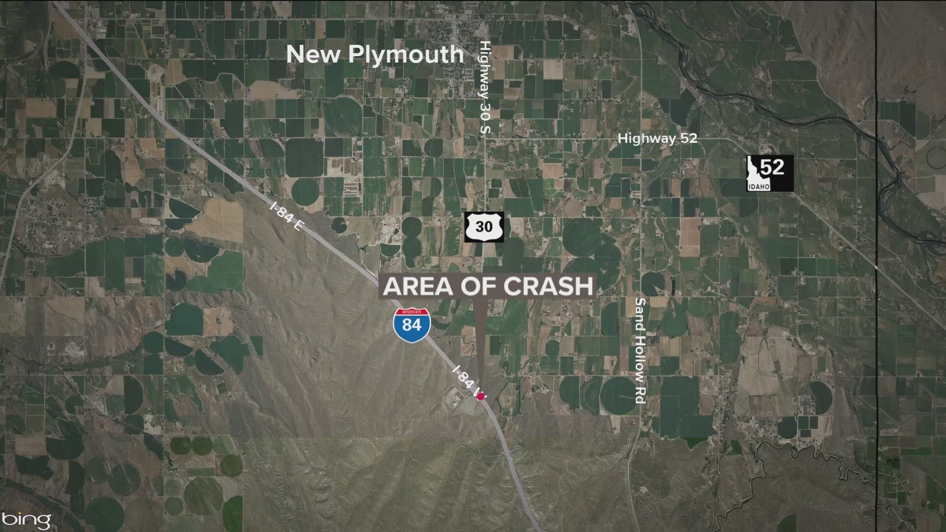Police said the man was speeding on I-84 when he lost control on the New Plymouth exit.