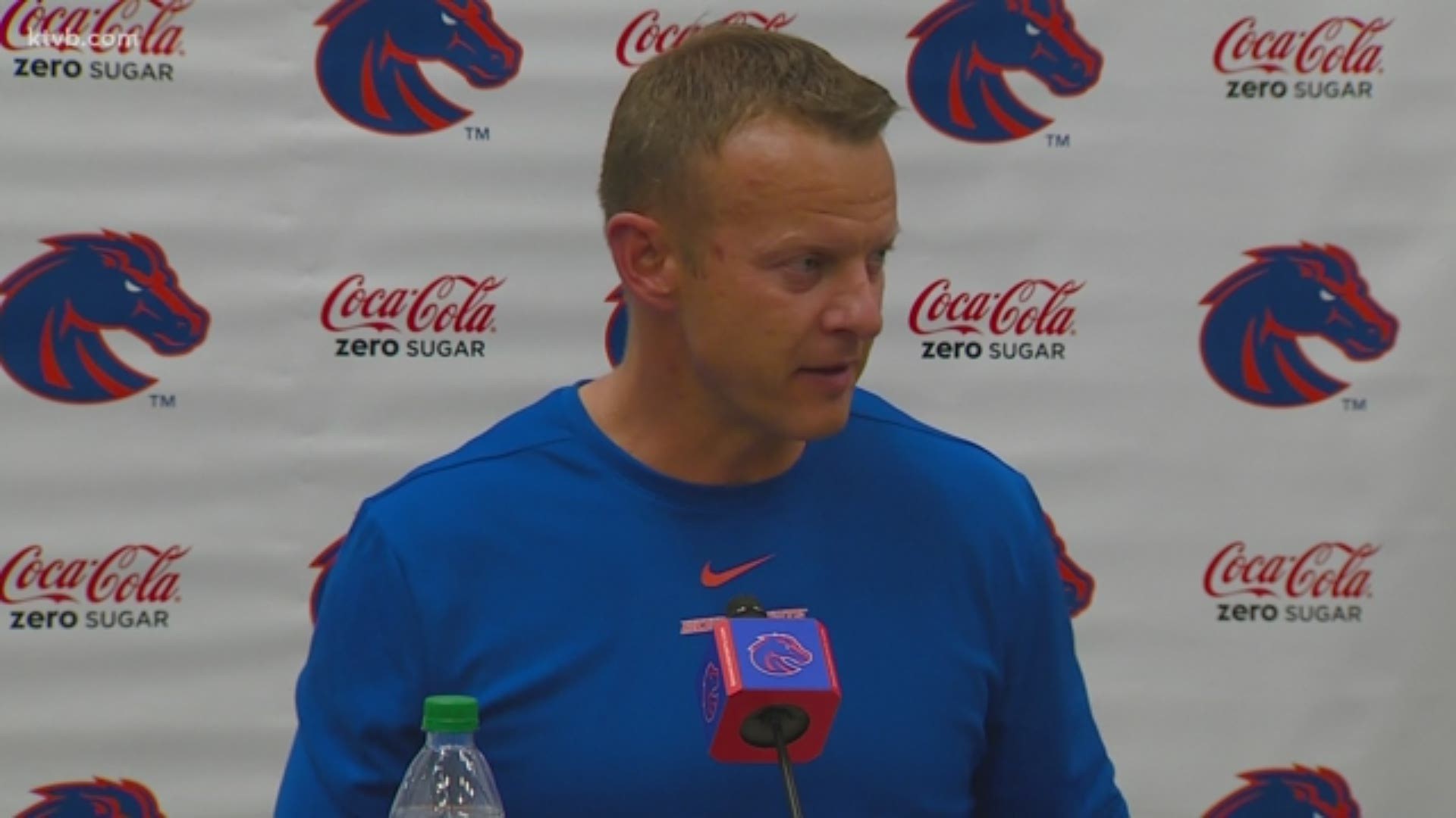 In his weekly news conference, ahead of the Wyoming Cowboys game, coach Harsin gives his thoughts on running the ball in the 4th quarter.