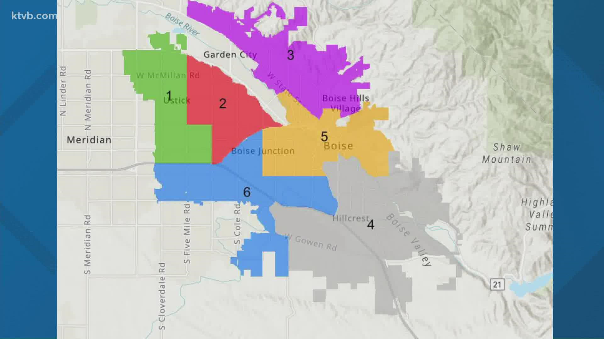 This is the first year Boise City Council members are being elected by district rather than at-large.