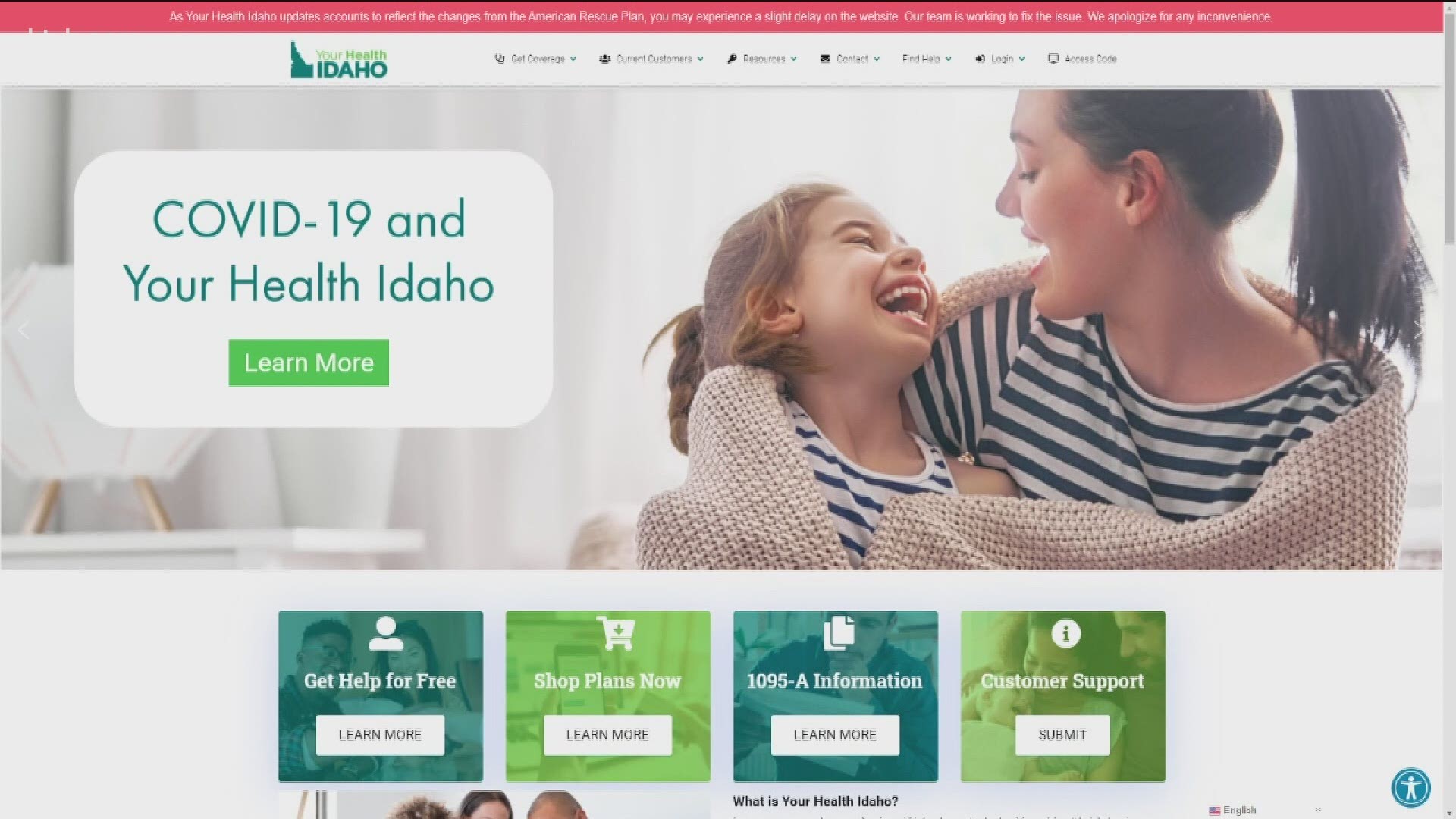 Your Health Idaho opened a special enrollment period in March because of the pandemic. The extension runs until the end of April.
