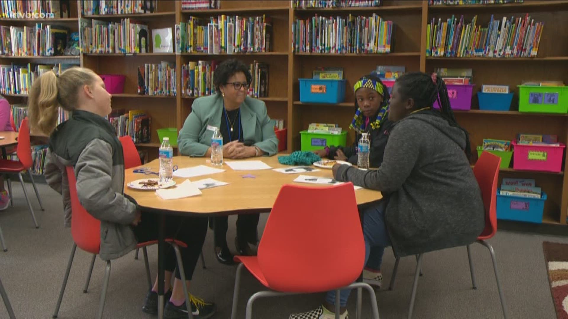 Students at William Howard Taft Elementary School heard messages from successful women.