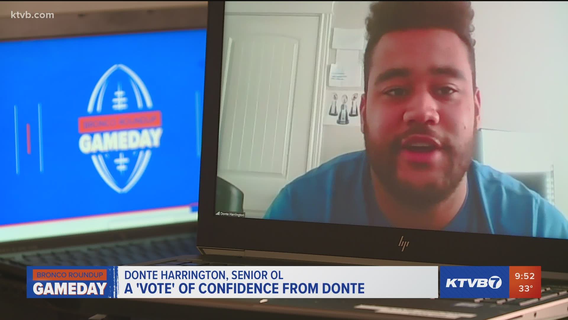 The Broncos' offensive lineman Donte Harrington realized many of his teammates didn't know where to start when it came to registering to vote.