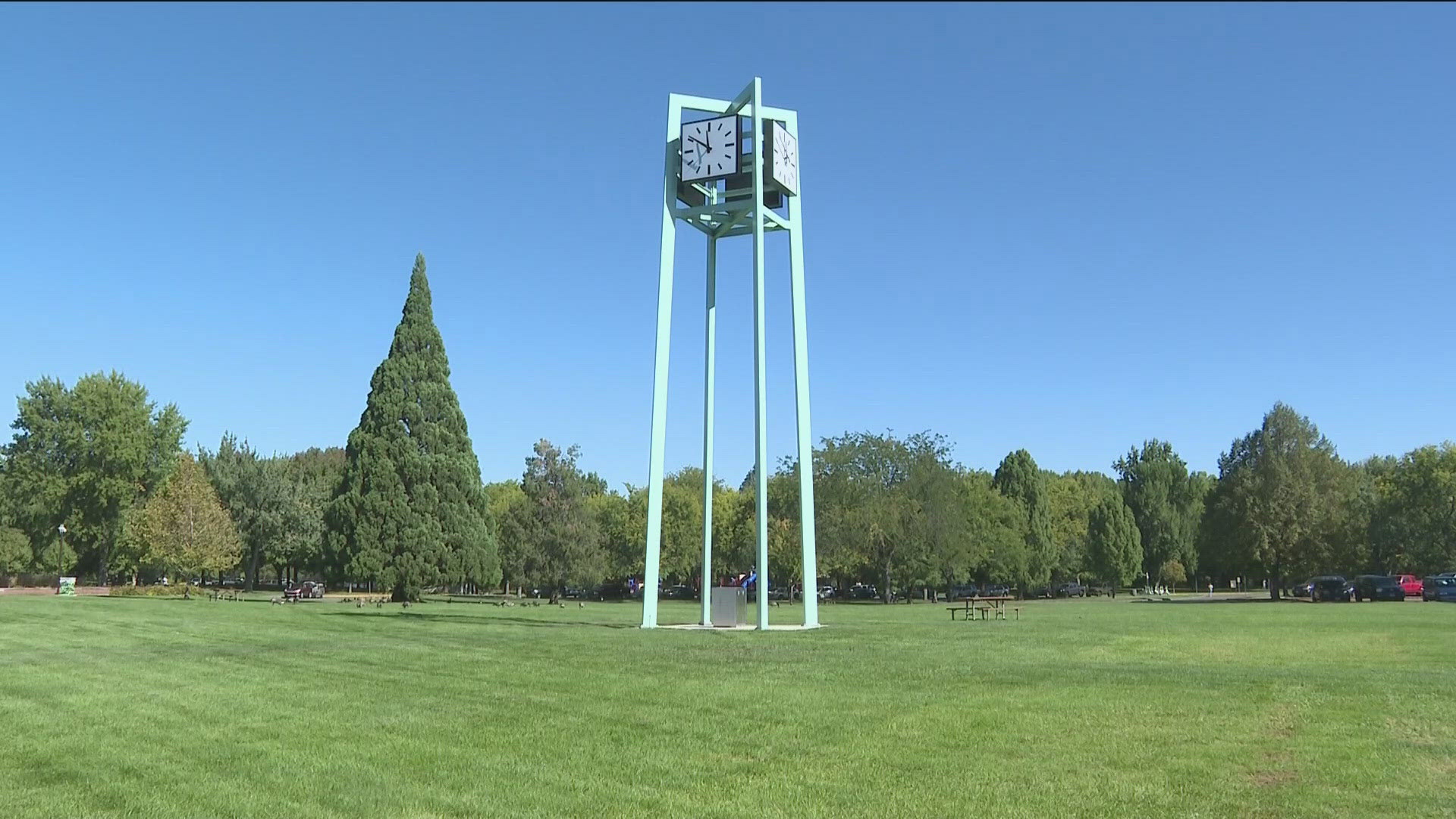 "A modern timepiece" is how the new clock tower is being described, after many years of work went into the project. 