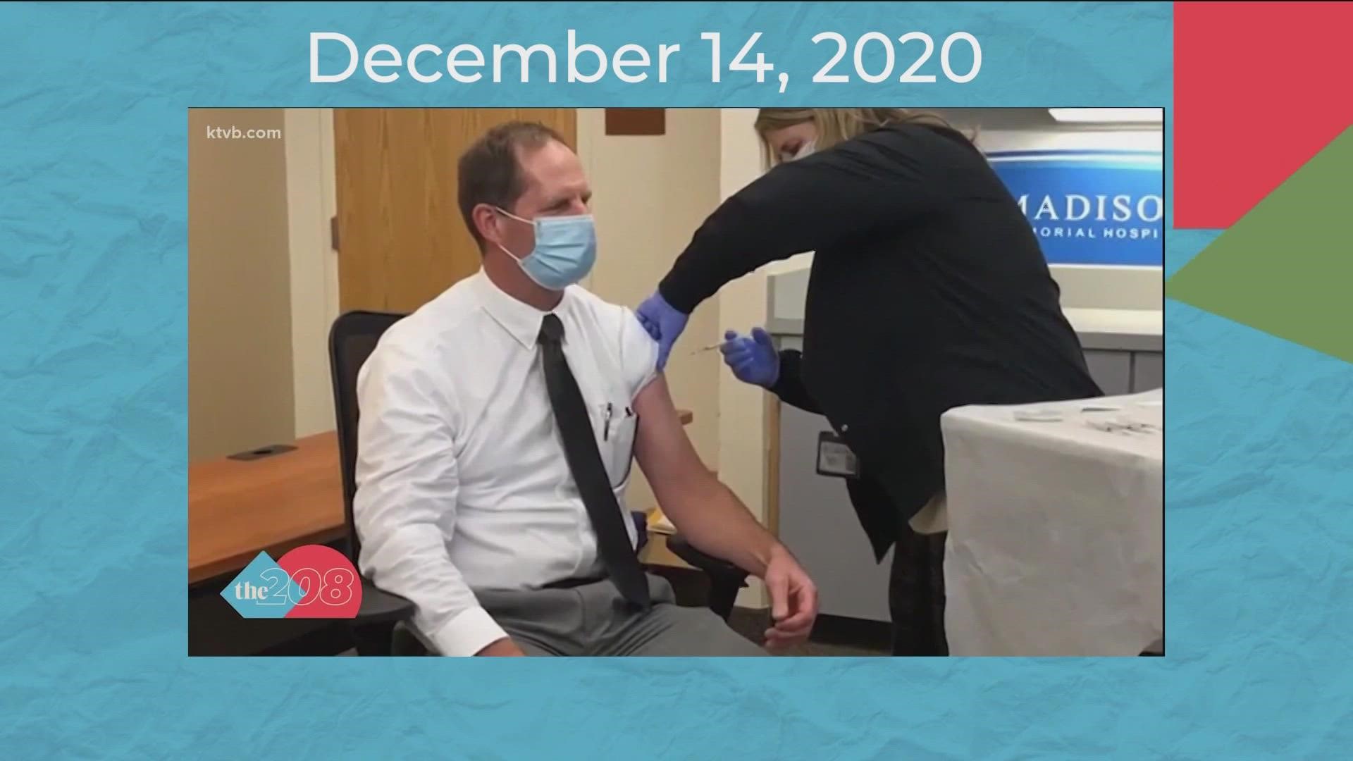 Dr. Jack Clark became the second Idahoan to get the COVID-19 vaccine on Dec. 14, 2020.