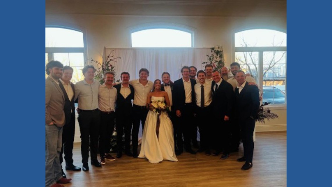 Boise State quarterback Maddux Madsen got married